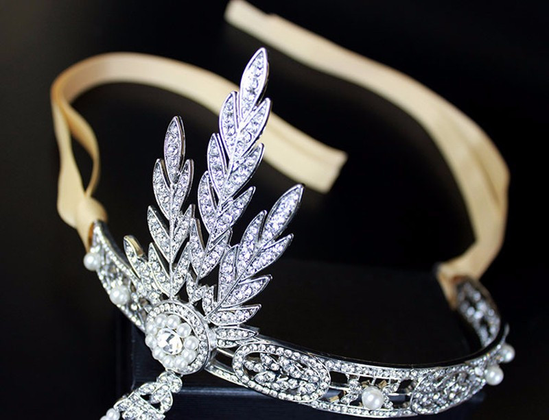 Діадема для нареченої весільна тіара Великий Гетсбі Київ - фото 4