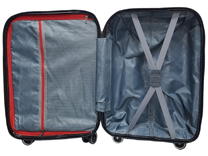 Валіза поліпропіленова Milano Bag 0307 мала 55 см чорна Київ - фото 6