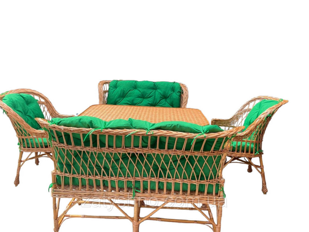 Набір меблів з лози з 2 диванами. Київ - фото 2