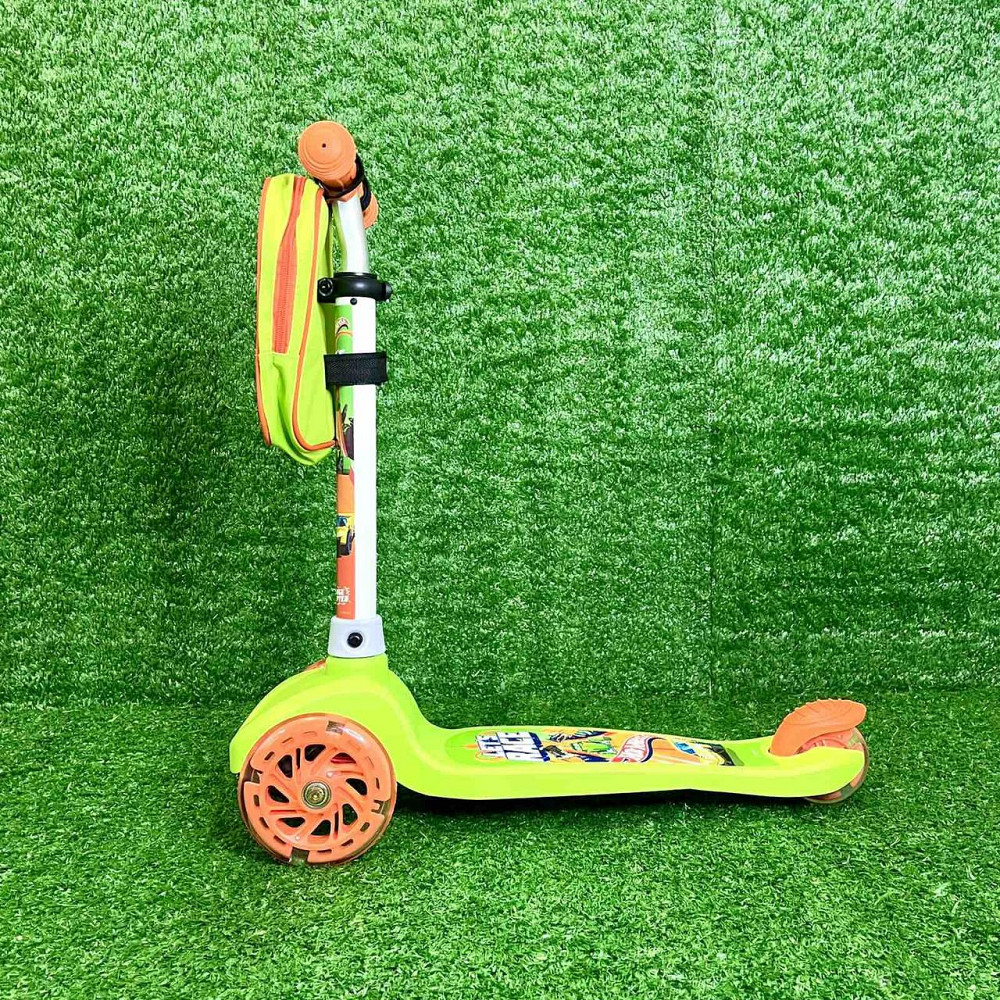 Самокат триколісний Hot Wheels з підсвічуванням коліс Салатовий (LS2115) Чернігів - фото 6