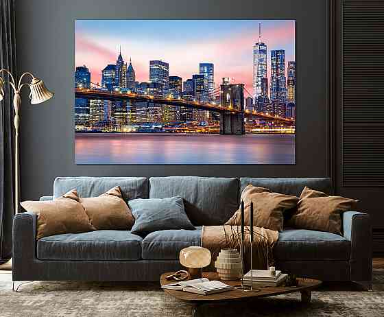 Картина холст в гостиную / спальню  Нью-Йорк   MLP_379 60x100 см Киев