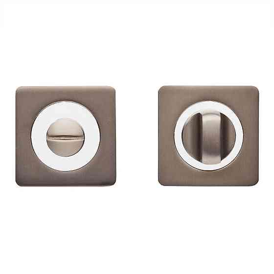 Сантехнічний фіксатор Gavrohe A1-WC MBN/CP (накладка на двері санвузла з поворотником) графіт/хром Київ