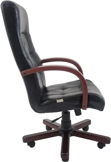 Офисное Кресло Руководителя Richman Virginia Titan Black Wood М2 AnyFix Черный Днепр - изображение 3