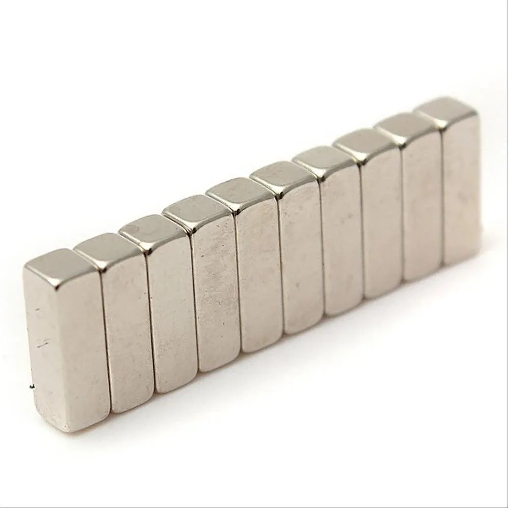 Комплект з 10 потужних неодимових магнітів 15x5x3мм Київ - фото 1