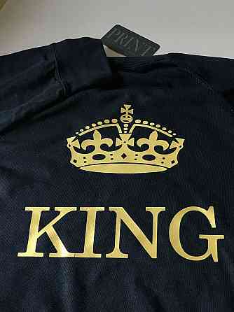 Парні толстовки для хлопця та дівчини KING/QUEEN з коронами Чернівці