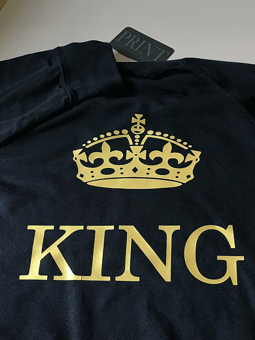 Парні толстовки для хлопця та дівчини KING/QUEEN з коронами Чернівці - фото 3