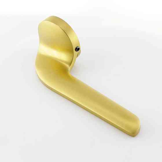 Дверна ручка на розеті M&T Down 147407 TIN-A титан/латунь матова R ф/з Київ