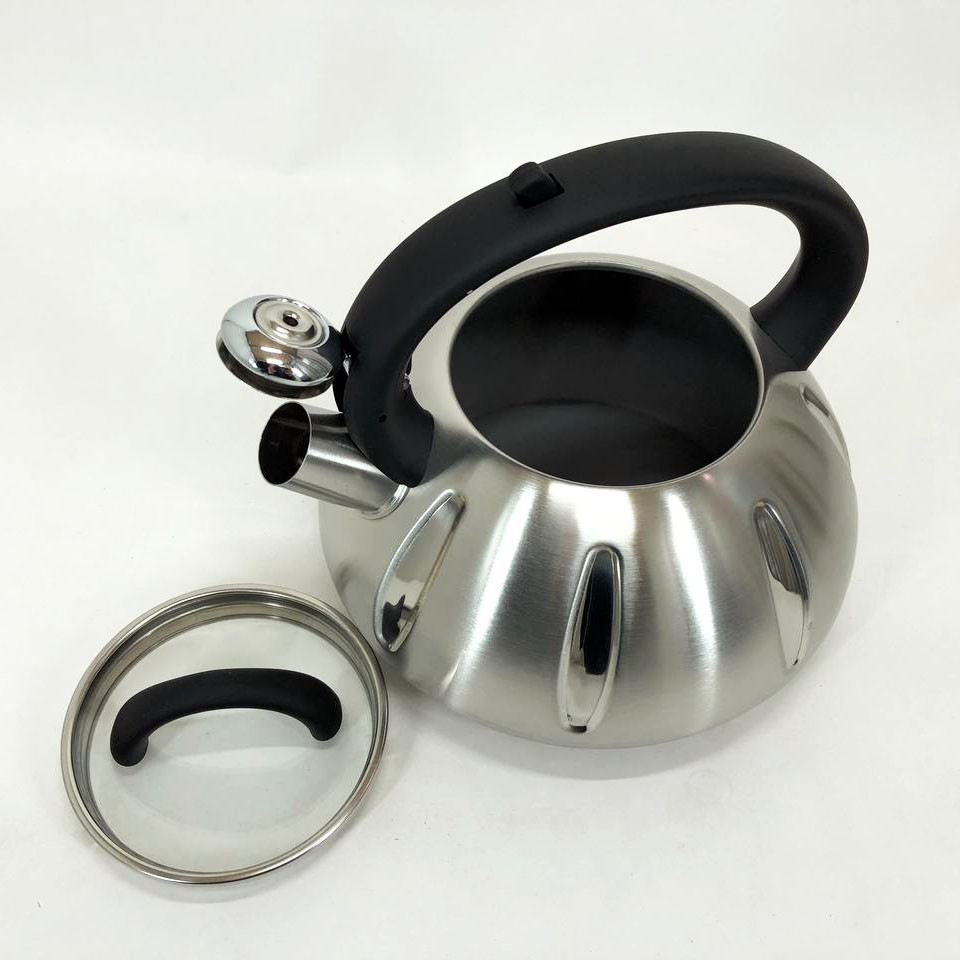 Кухонний чайник зі свистком на плиту, Чайник для домашнього використання зі свистком OI-50 Львів - фото 8