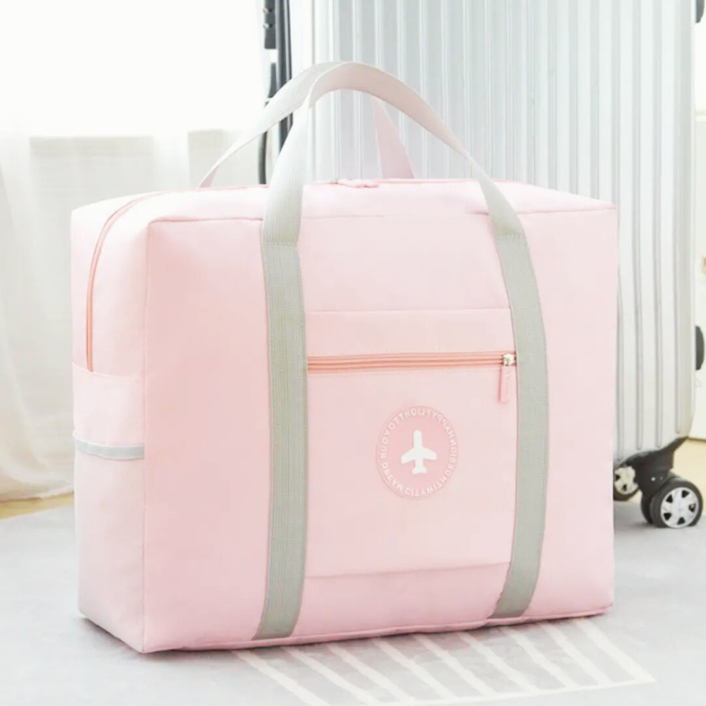 Сумка для подорожей, дорожня, портативна сумка для одягу, речей з відсіком для аксесуарів, рожева Кам'янець-Подільський - фото 1