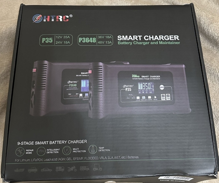 HTRC P35 зарядное устройство 12V 24V LiFePO4 AGM АКБ. Харьков - изображение 1