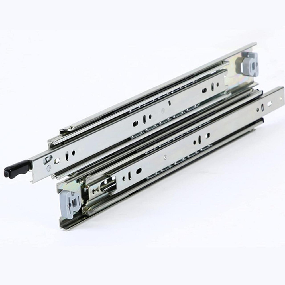 Направляющие для ящиков GUAWJRZDP 123456 цинковые полного выдвижения 300 мм шариковые тяжелые с замком для Киев - изображение 5