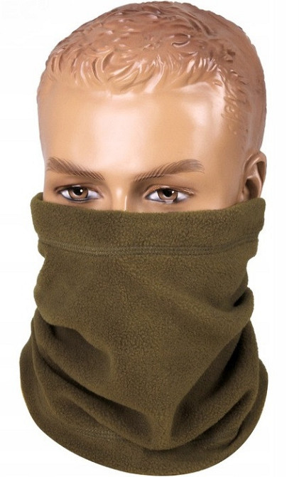 Універсальний Бафф (Шарф) зимовий флісовий з гумовою зав'язкою Mil-Tec від Sturm (12623001) Olive Нововолинськ - фото 7