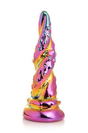 Фентезійний скляний фалоімітатор Creature Cocks Enchanting Rainbow Glass Dildo, 16 см Sex Aura Київ