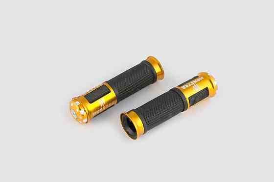 Ручки керма з алюмінію. відбійником (жовті) (mod:monster) GJCT Київ