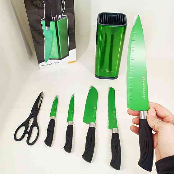 Универсальный набор ножей, Кухонный нож из нержавеющей стали металлический, Красивые кухонные ножи CY-42 Львов