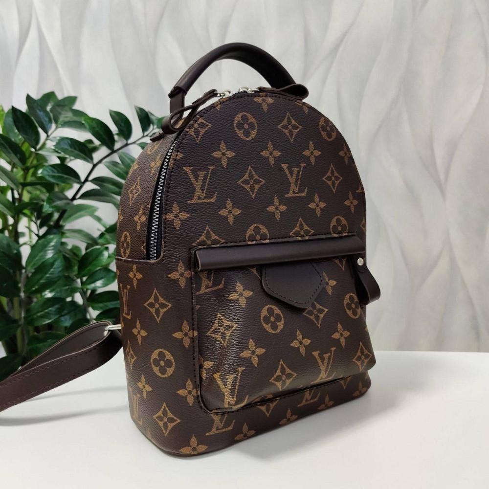 Женский рюкзак классический брендовый. Женский маленький брендовый рюкзак Коричневый 816 Киев - изображение 1