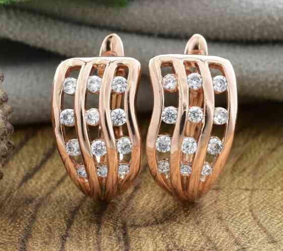 Серьги Xuping 26058, размер 16*9мм, позолота РО Киев