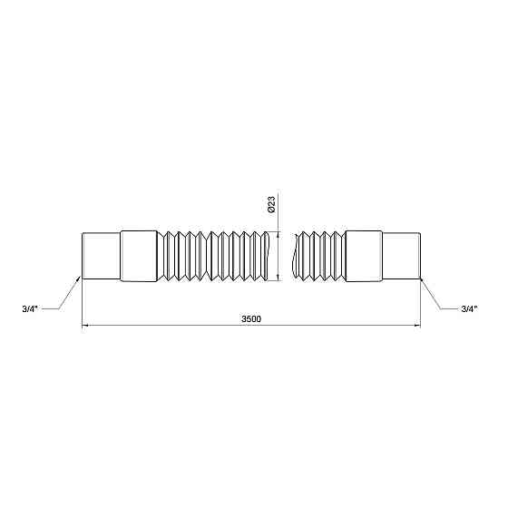 Шланг злив Thermo Alliance Standart для пральної машини 350 см SD096W350 Київ