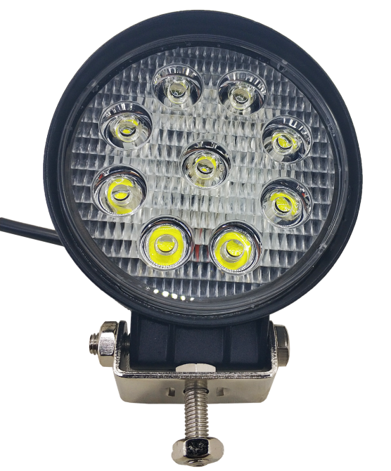 LED кругла фара 27W, 9 ламп, широкий промінь 10/6000K 30V Мукачево - фото 5