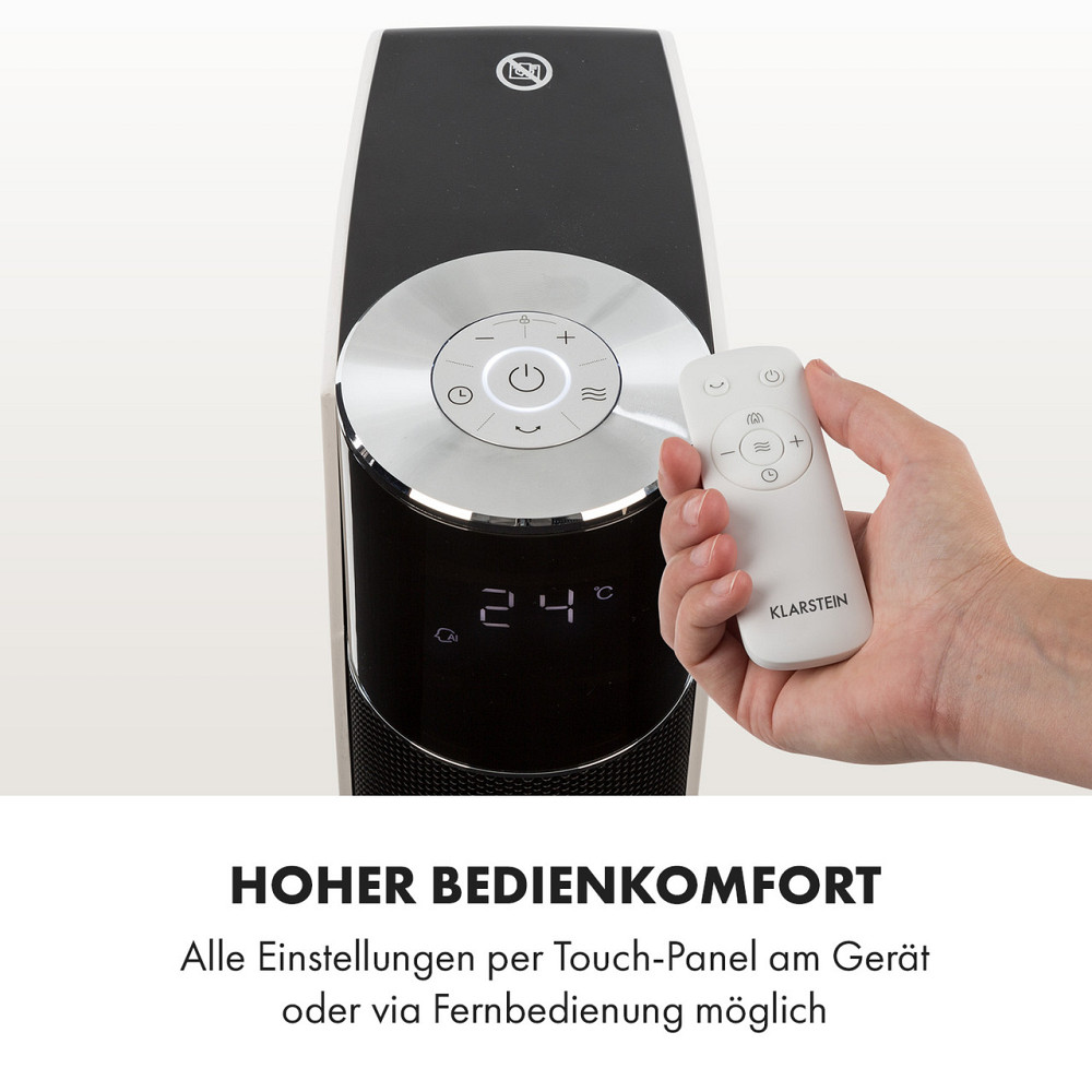 Hightower Heat Deluxe вентилятор колонного нагревателя 2200W термостат 35°C белый (Германия, читать описание) Ровно - изображение 3