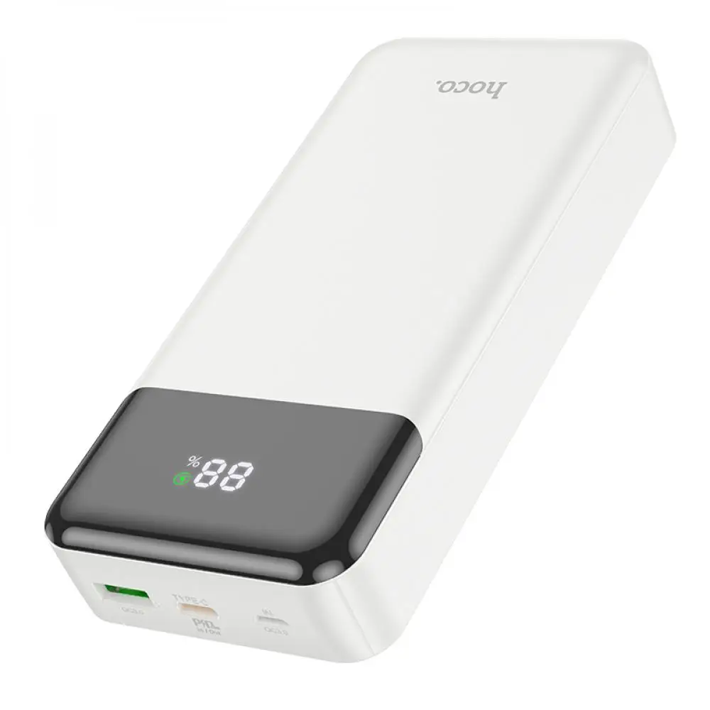 Зовнішній акумулятор HOCO J102A Cool figure PD20W+QC3.0 power bank(20000mAh) White Київ - фото 3