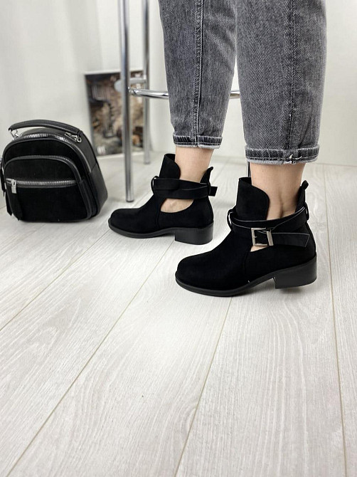 Черевики жіночі ANDNNON чорні еко-замша 37р.-23,5см 38р.-24см (1189) Коломыя - изображение 4