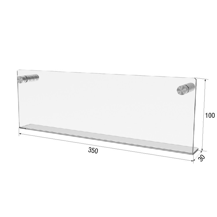 Полиця EKOSTAR настінна 350х100х30 Київ - фото 3