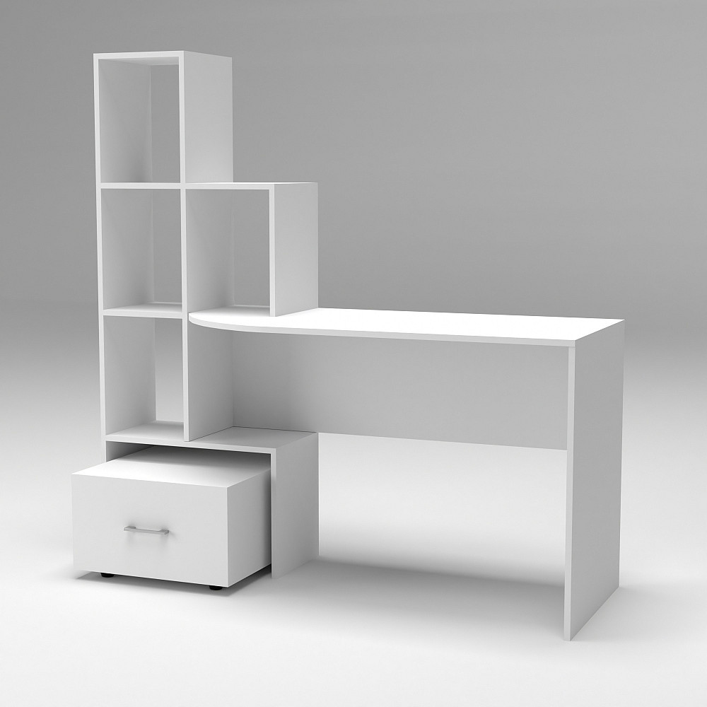 Стіл письмовий СП-1 №2, Білий, 1500/550/1500 Львів - фото 1