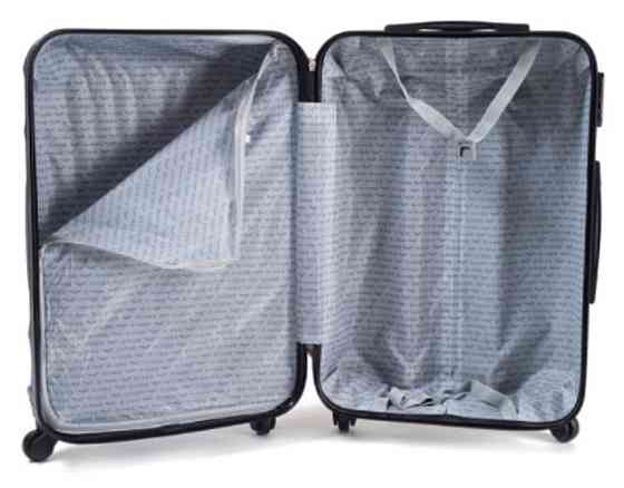 Чемодан пластиковый WINGS 147 малый 55 см темно-синий Киев