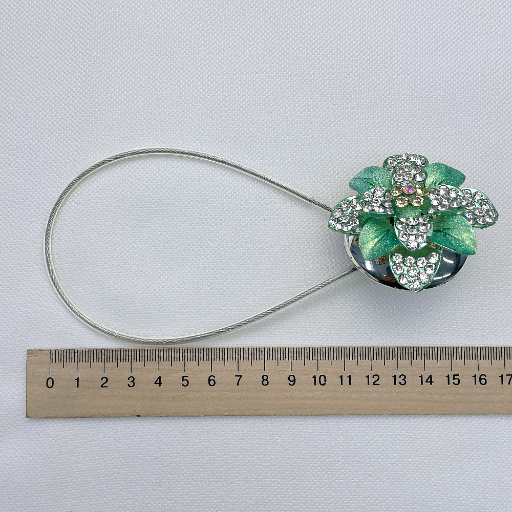 Магніти для штор та гардин "Flowers" набір 2 шт М'ятний  (81-205) Київ - фото 7