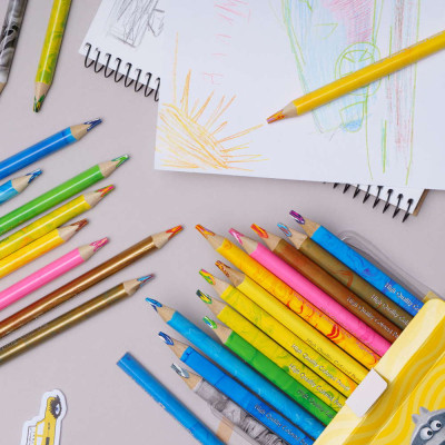 Карандаши цветные Школярик Джамбо Радуга С точилкой 12 цветов (312118002-UA) Винница - изображение 3