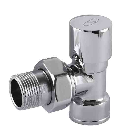 Кран вентильний кутовий з американкою SOLOMON 3/4″ CHROM 1845 (000002162) Київ