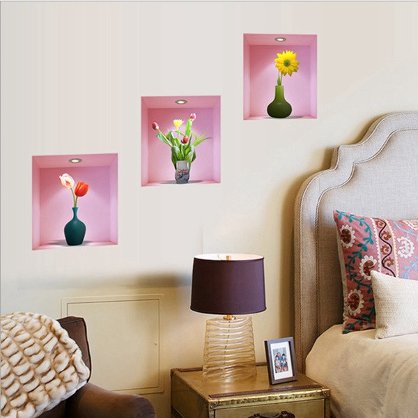 Интерьерная наклейка в комнату Вазы с цветами Киев - изображение 3