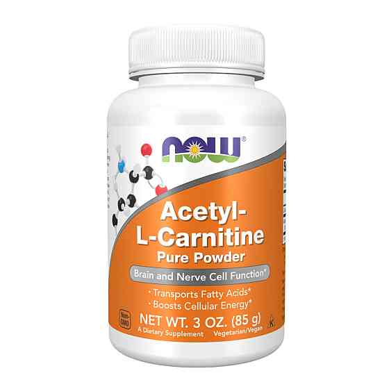 Ацетил-L-карнітин NOW foods Acetyl-L-Carnitine Pure Powder 85 грам Київ