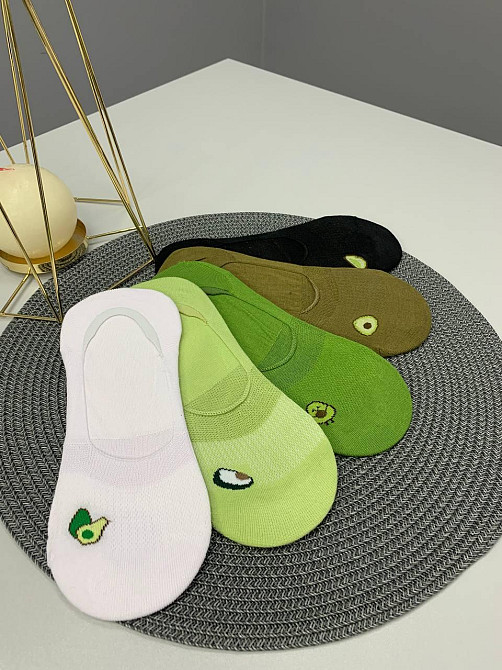 Женские подследники с авокадо в цветах р.36-40 упаковкой 5 шт. Черновцы - изображение 3