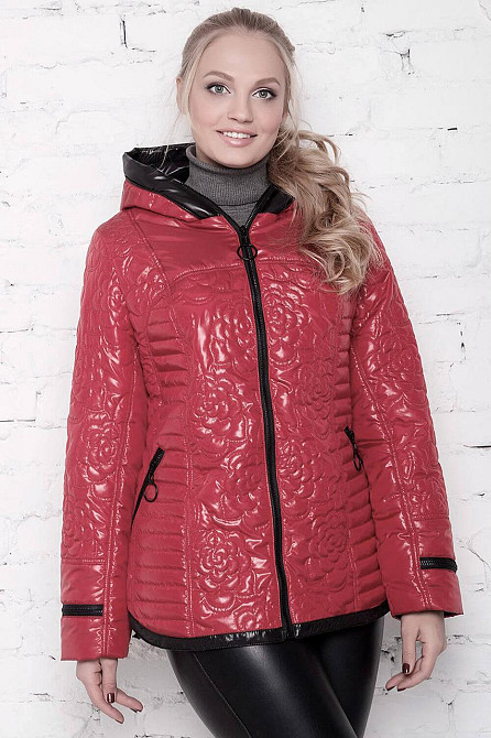 ЖЕНСКАЯ МОДНАЯ ДЕМИСЕЗОННАЯ КУРТКА МИШЕЛЬ ВЕСНА / ОСЕНЬ . 50-60 Киев - изображение 2