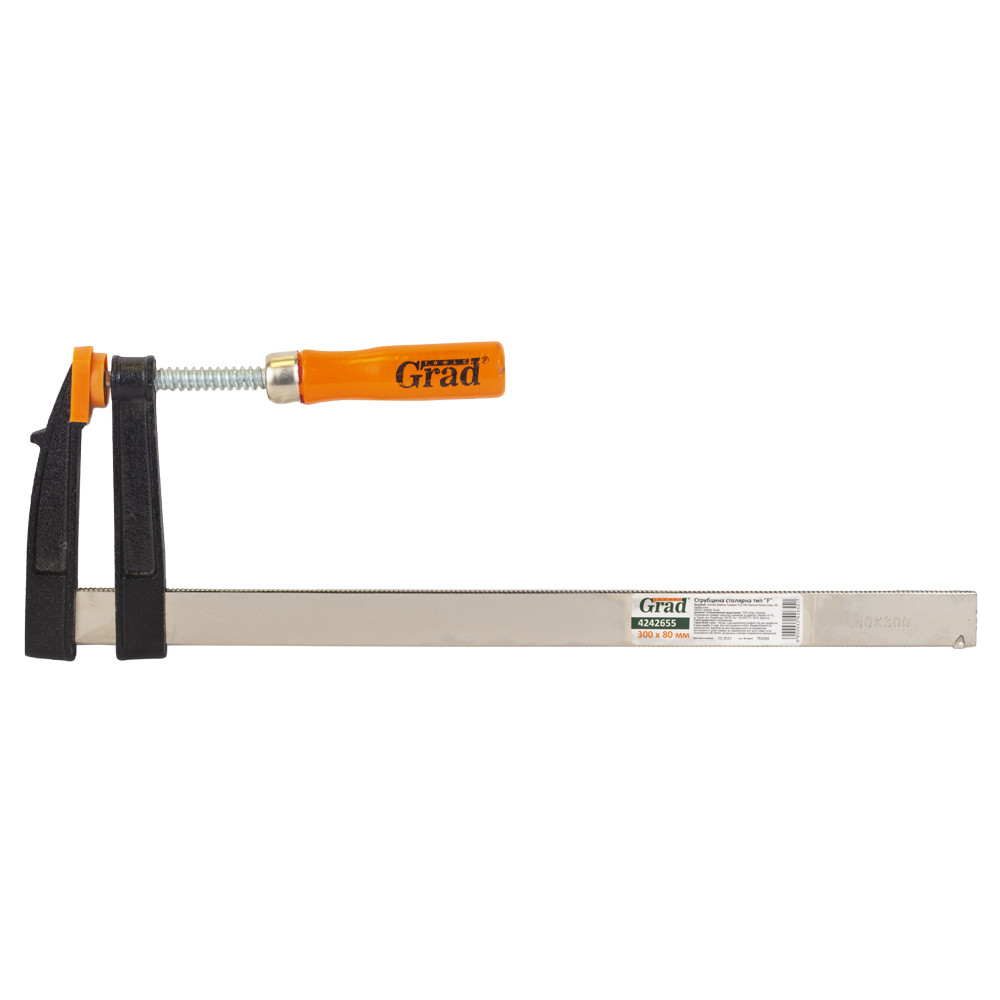 Grad Струбцина столярная тип F 300×80мм GRAD (4242655) Коломия - фото 8