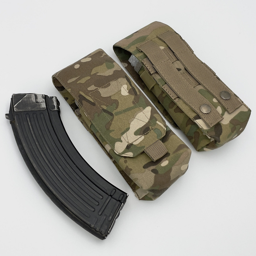 Підсумок на два магазини АК-2 Мультикам Cordura 500 D (coyote) Molle закритий Запоріжжя - фото 3