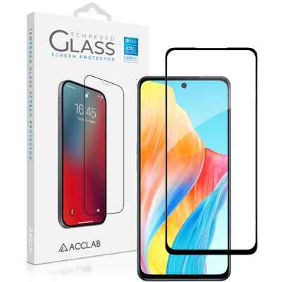 Скло захисне ACCLAB Full Glue Oppo A98 Black (1283126583520) Вінниця