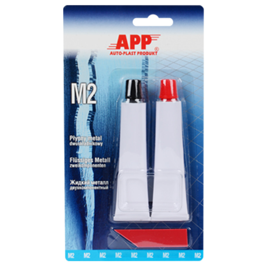 Клей "рідкий метал" двокомпонентний "M2" 2х20г APP, 040518 Київ - фото 1
