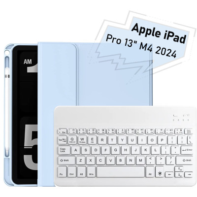 Чохол до планшета BeCover with keyboard Apple iPad Pro 13&quot; M4 2024 Light Blue (713005) Вінниця - фото 1