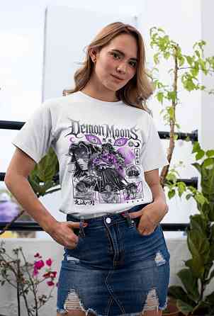 Футболка для хлопчика з аніме принтом Вбивця демонів оверсайз (зріст від 165 до 180) Чорний AnimeJ0257m Дніпро