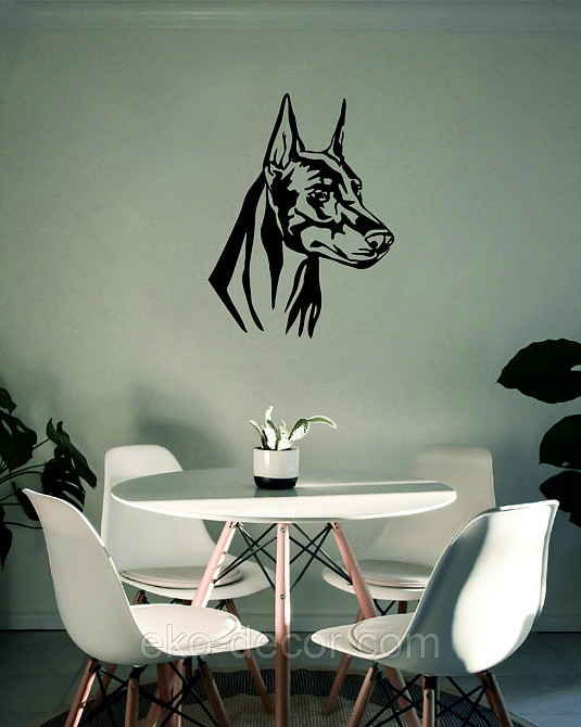 Декоративне настінне Панно «Доберман», Декор на стіну Київ - фото 9