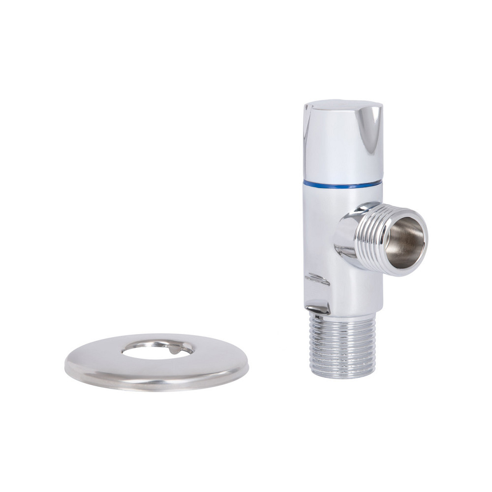 Кран кутовий Thermo Alliance Standart (ручка кругла) з керам.буксою 1/2"Н х 1/2"Н SF342W1515 Київ - фото 7