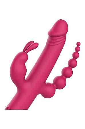 Вібратор із 4 стимулюючими кінцями Dreamtoys Anywhere Pleasure Vibe Essentials, рожевий Sex Aura Київ