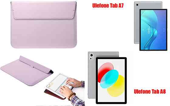 Чехол-конверт VitoCase для Ulefone Tab A7, с функцией подставки для планшета Черный Фиолетовый Киев