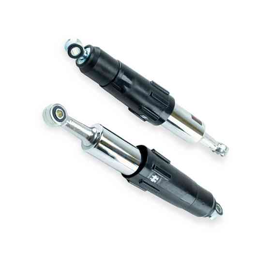 Амортизатор мопед Дельта , мотоцикл Минск 340мм регулируемые с переключателем на 1-2 чел (черные) (пара) задний Мукачево