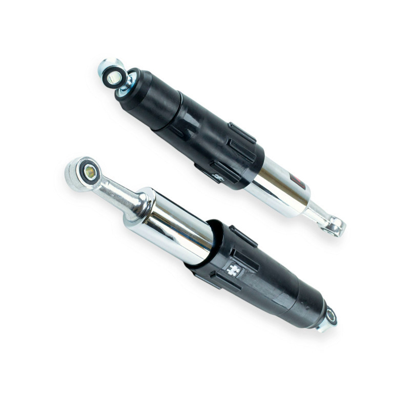 Амортизатор мопед Дельта , мотоцикл Минск 340мм регулируемые с переключателем на 1-2 чел (черные) (пара) задний Мукачево - изображение 1