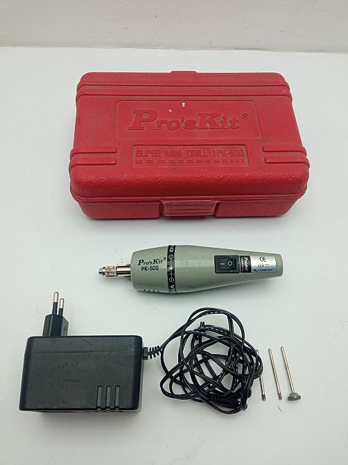 Міні-дриль з насадками та адаптером Pro'sKit PK-500 (Б клас) Луцьк - фото 1