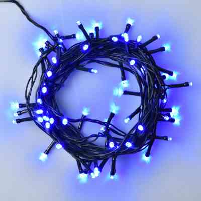 Гирлянда YES! Fun Нить 70 LED Синяя 4.9 м 8 режимов мигания (974843) Винница